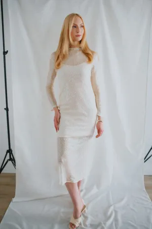 The Blakely Midi Dress - Natural