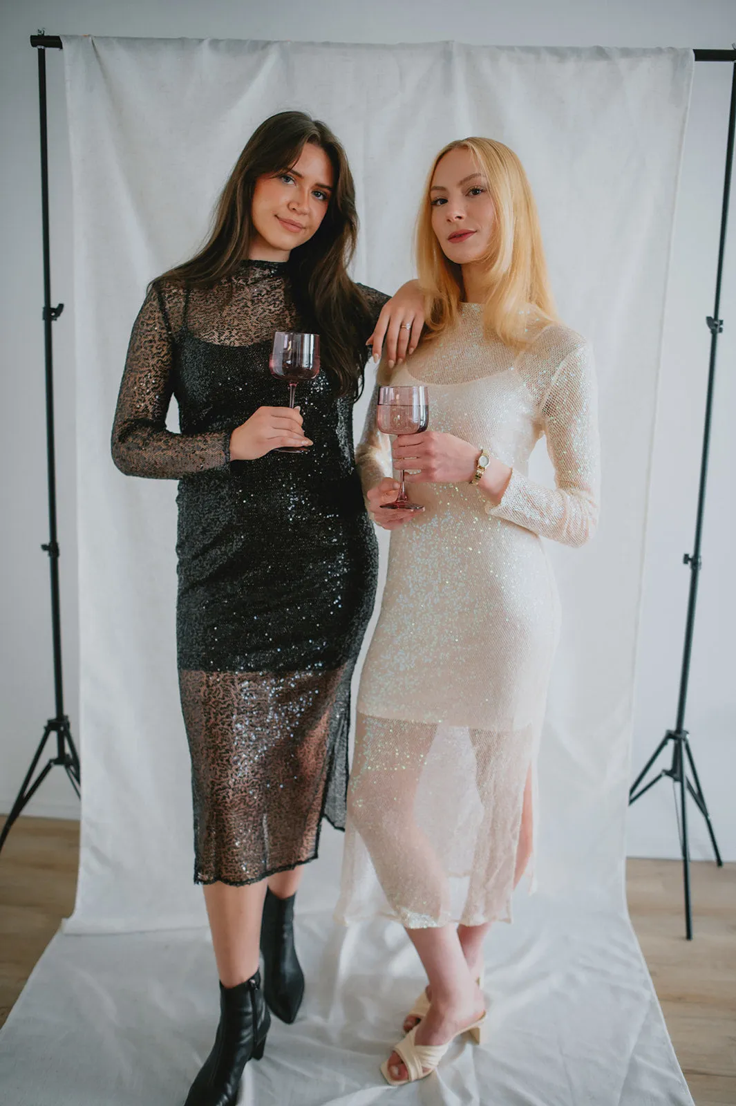 The Blakely Midi Dress - Natural