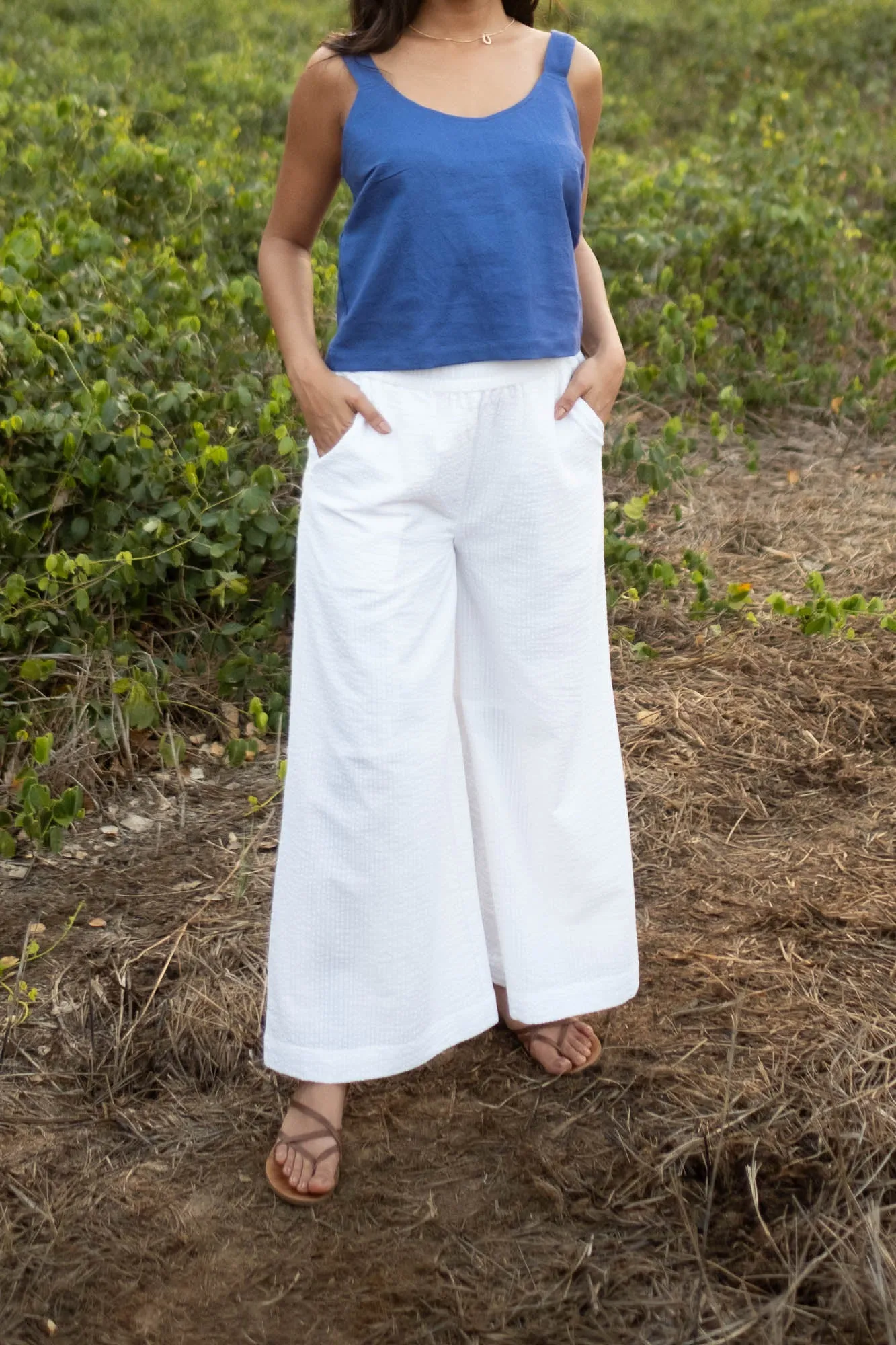 The Seersucker Oversized Pants