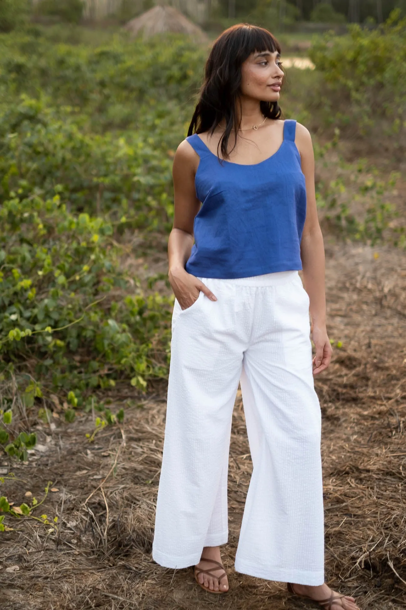 The Seersucker Oversized Pants