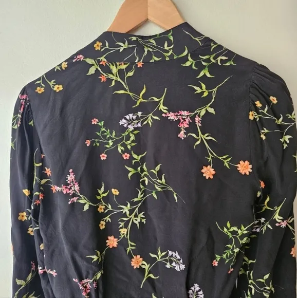 TODAY SALE L''agence Sheer Floral Silk Cardigan size small