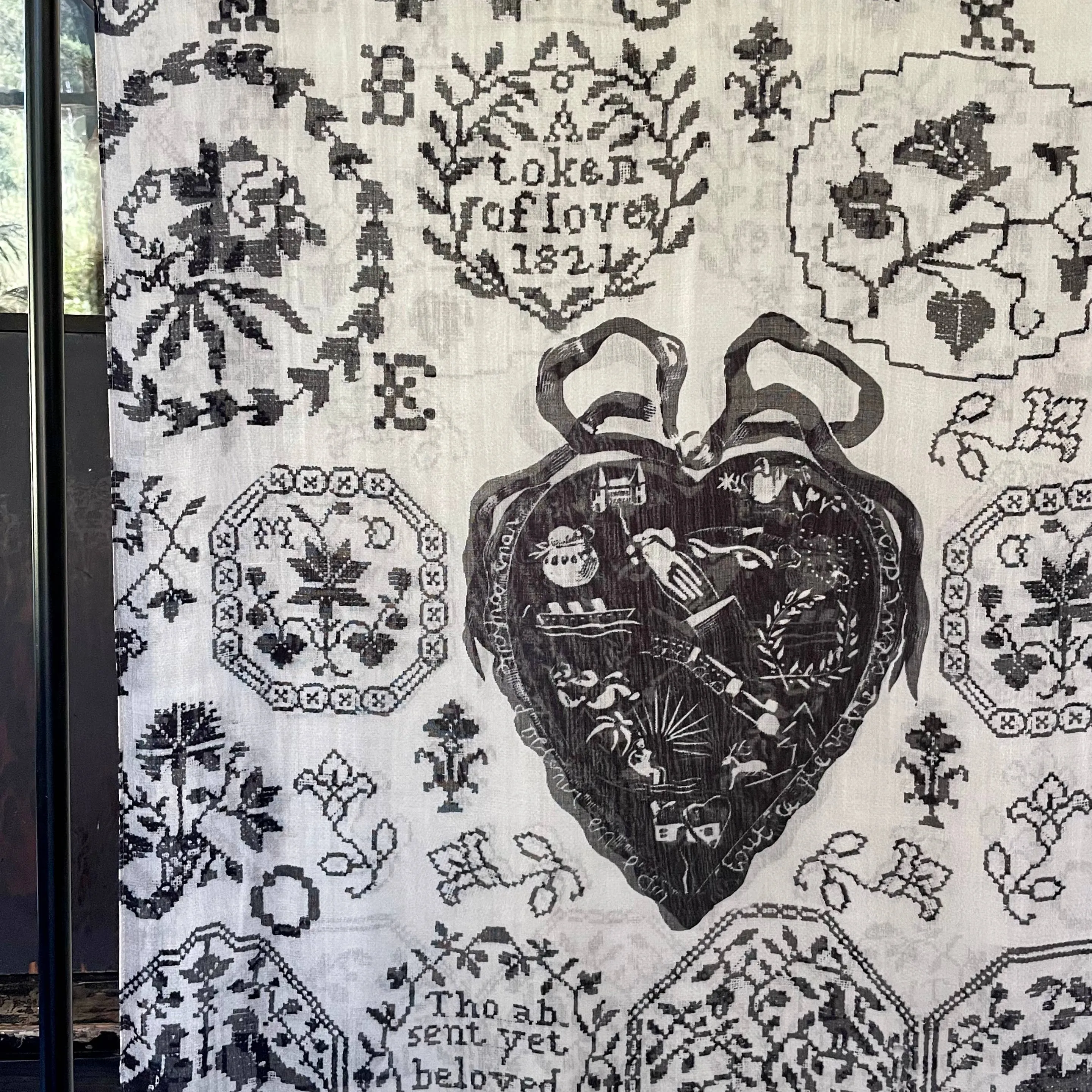 Token of Love Printed Bamboo Scarf