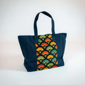 Tote Bag of Vintage Kimono Fabric