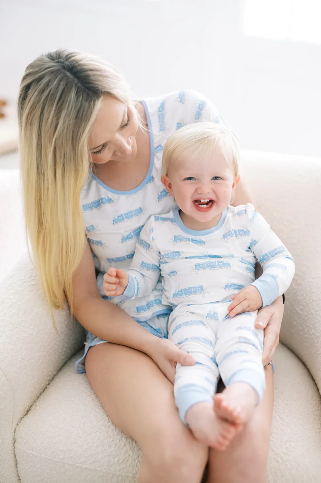Uptown Baby Train Zip Sleep Romper