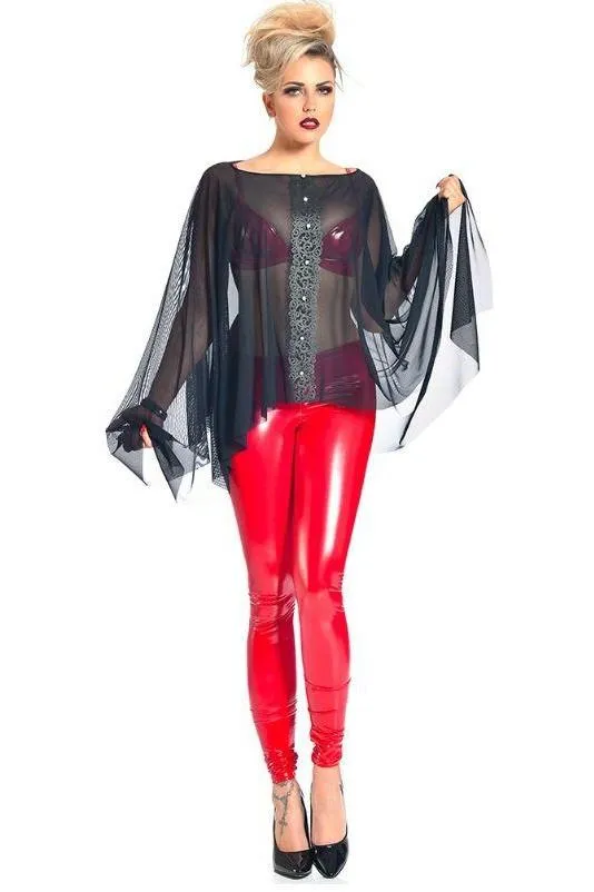 Vera Leggings Pants | Red Vinyl