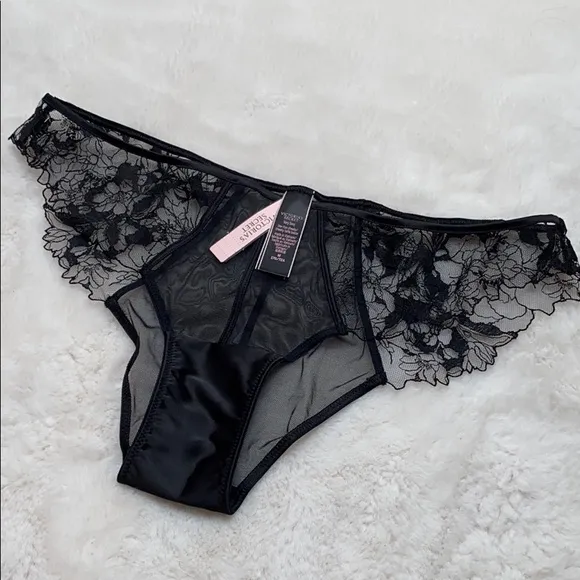 Victoria Secret VS LUXE Mesh &amp; Lace Cheekini Panty