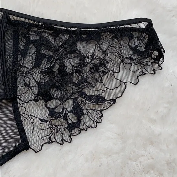 Victoria Secret VS LUXE Mesh &amp; Lace Cheekini Panty
