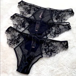 Victoria Secret VS LUXE Mesh &amp; Lace Cheekini Panty