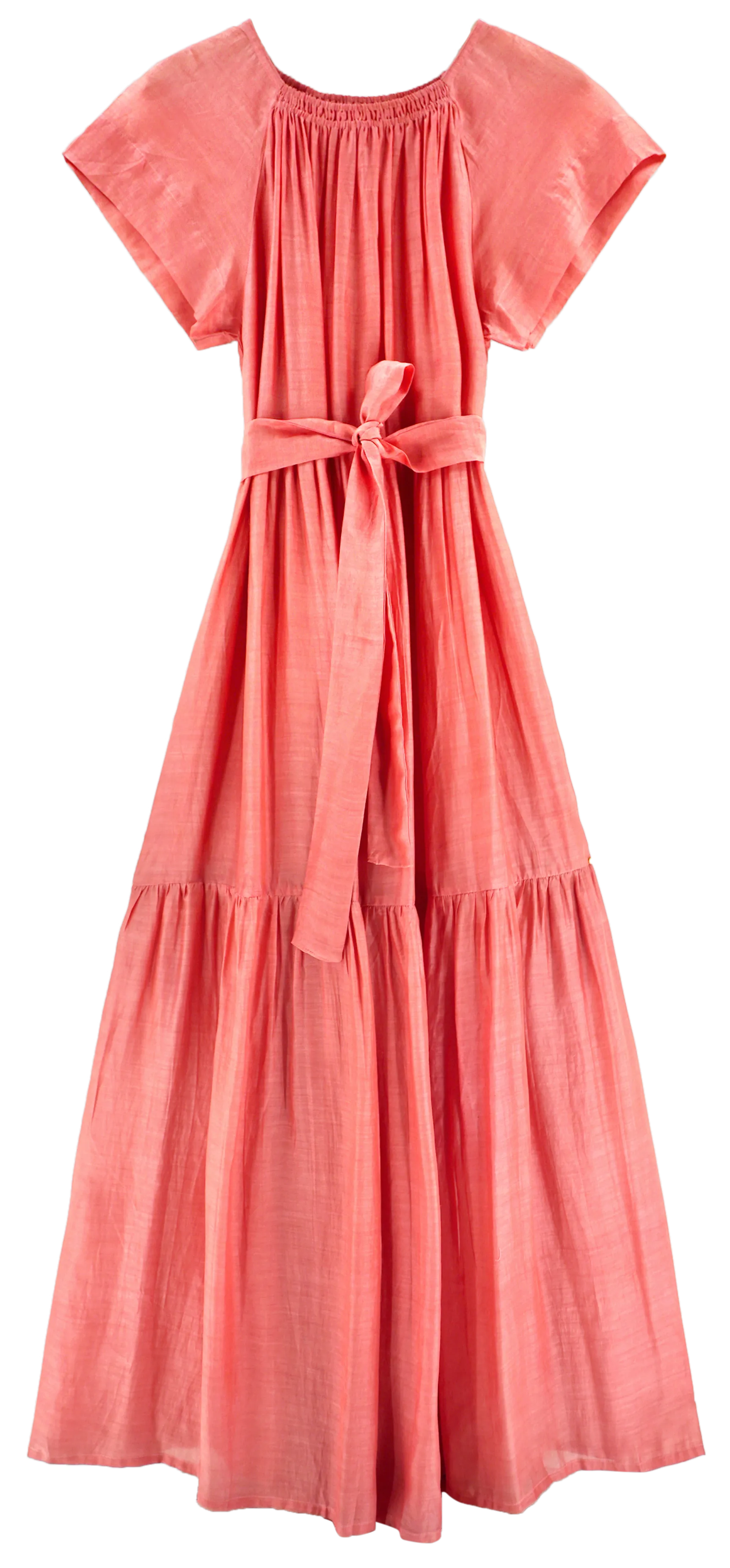 Vienna Maxi Dress in Coral