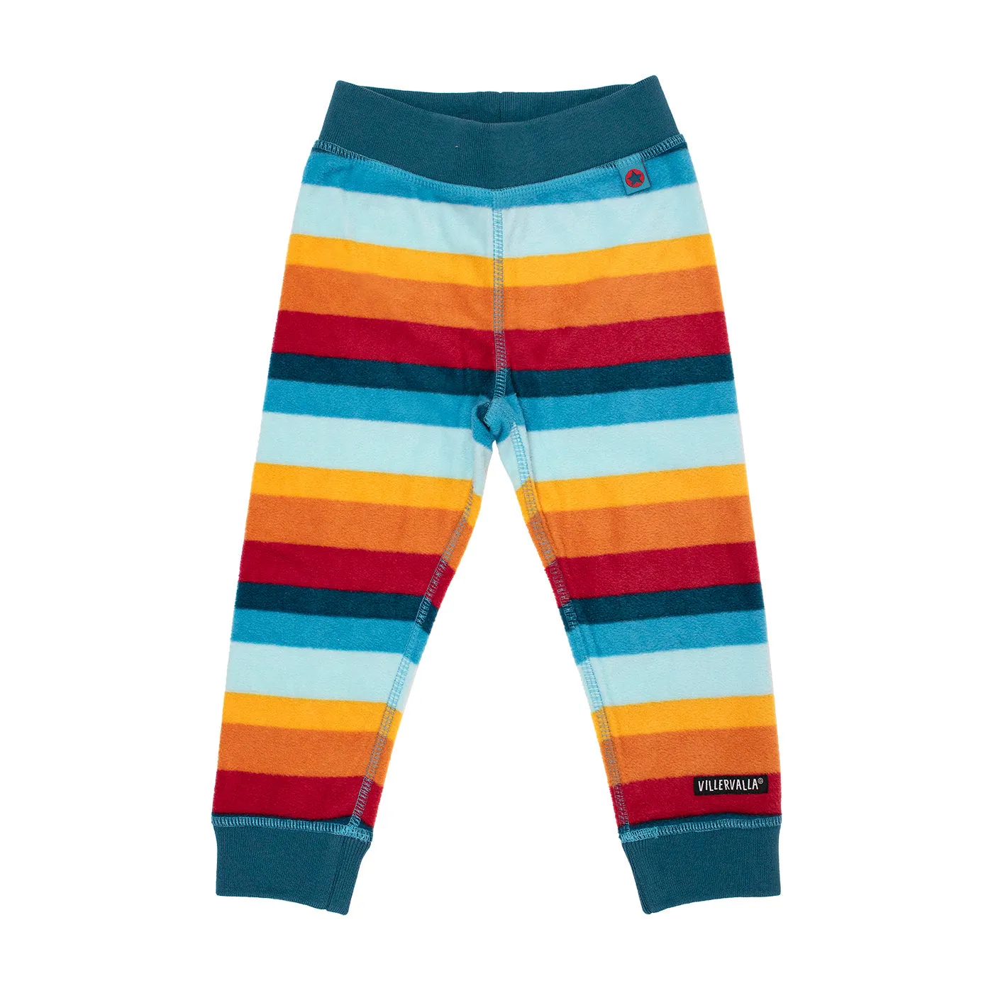Villervalla Fleece Multistripe Midnight Pants - Kids organic clothing trouser