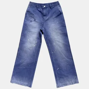 Vintage Textured Distressed Overalls