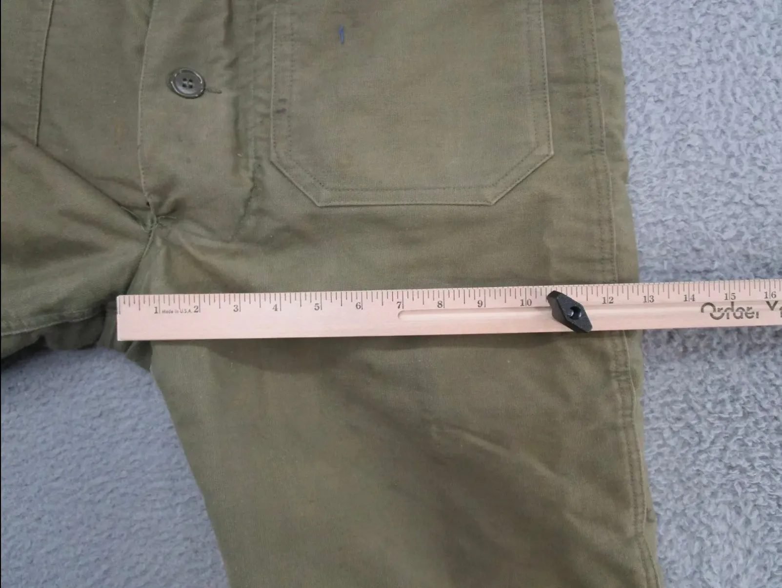 Vintage USN Navy WWII Bin Overalls Deck Pant Men Size Medium