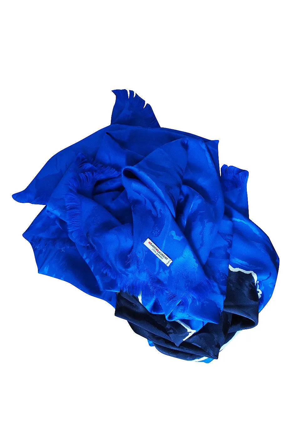 Vintage Yves Saint Laurent Huge Silk Scarf