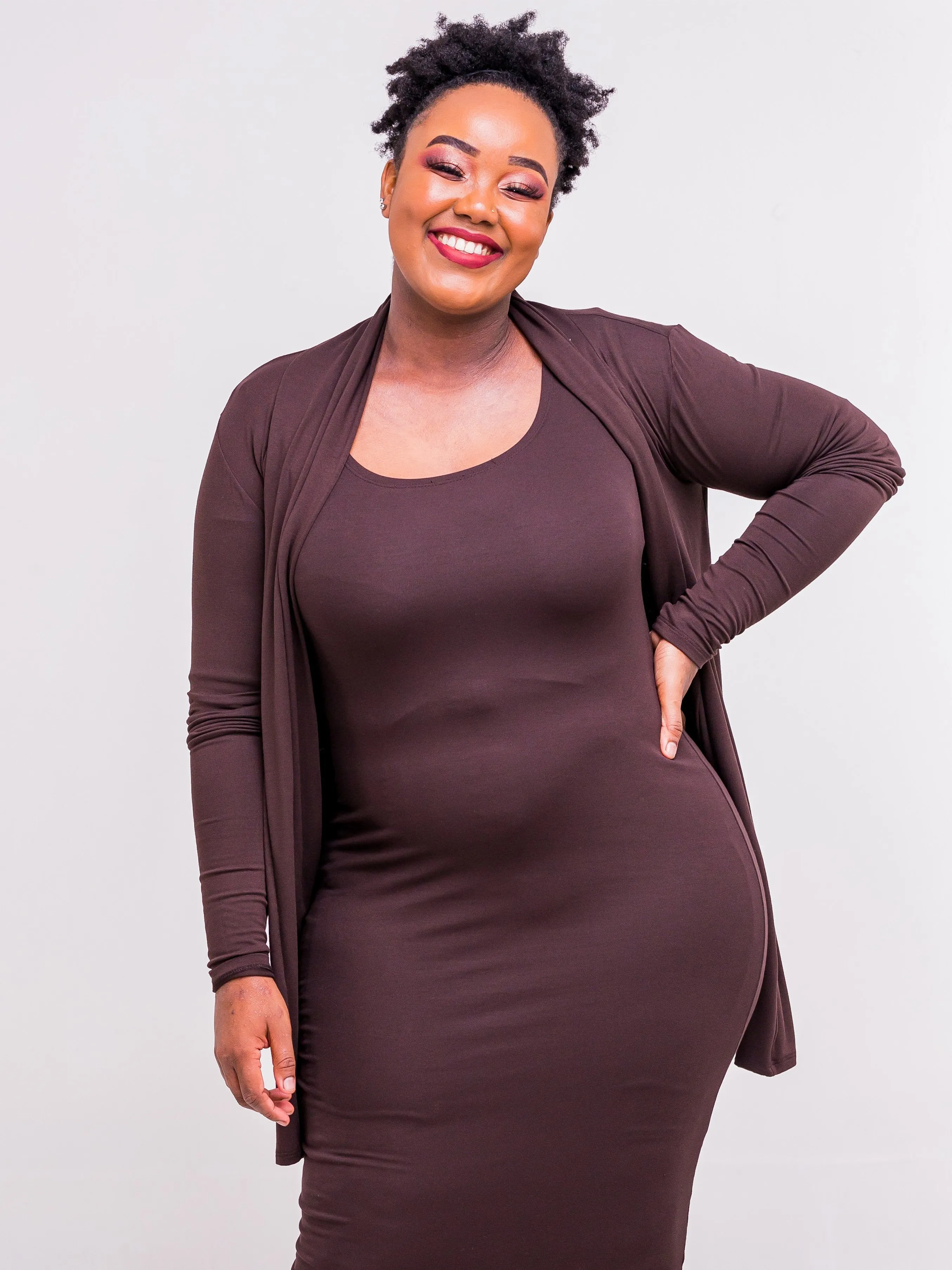 Vivo Basic Short Lily Waterfall - Chocolate Brown