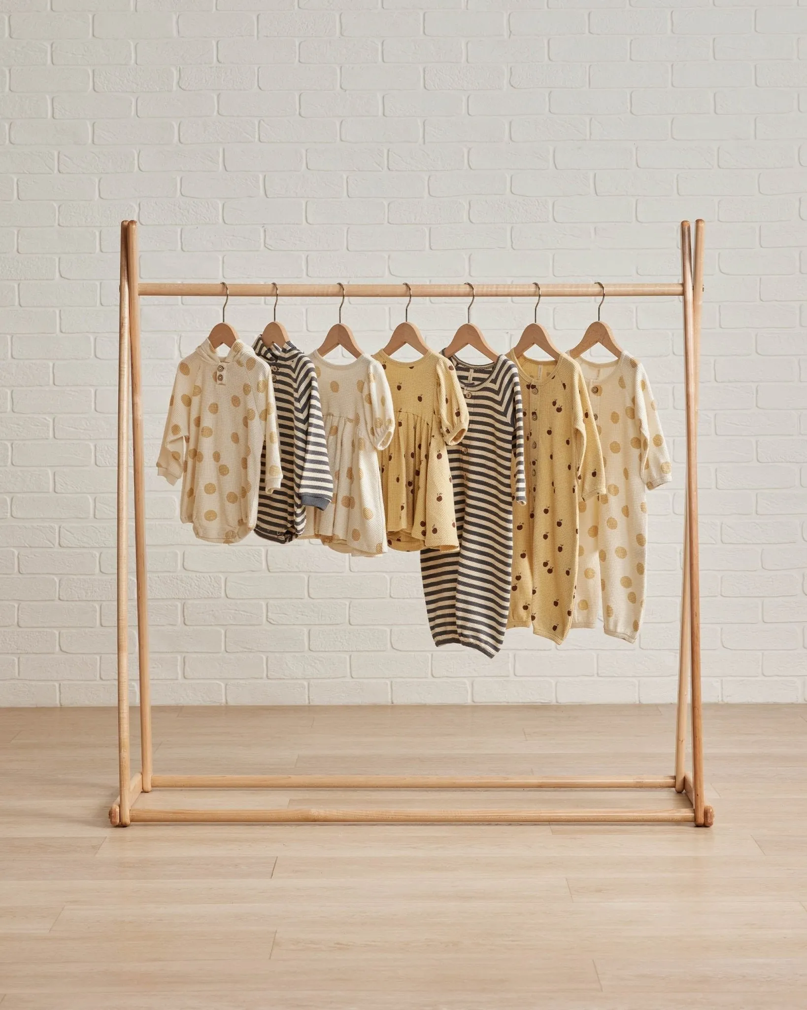 Waffle Long Sleeve Jumpsuit || Butter Dots