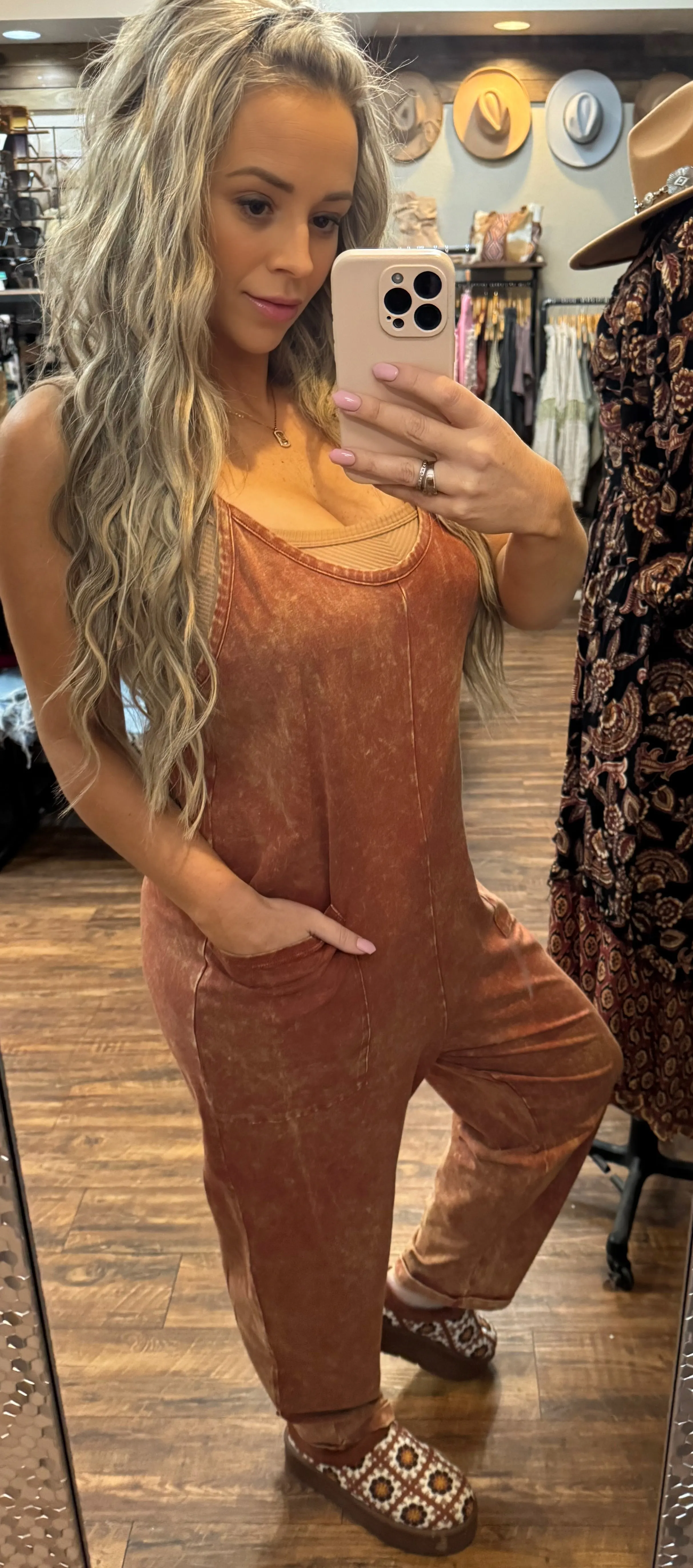 Washed Harem Jumpsuit
