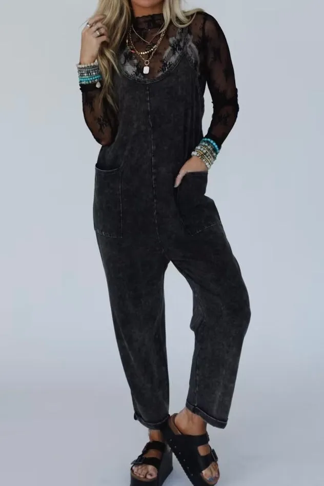 Washed Harem Jumpsuit