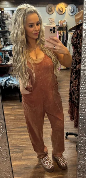 Washed Harem Jumpsuit