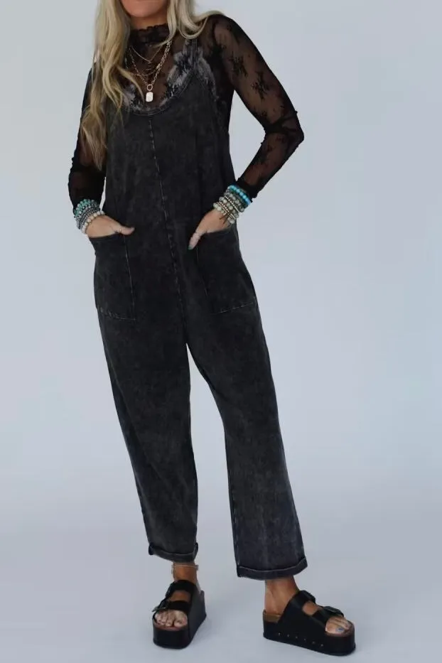 Washed Harem Jumpsuit