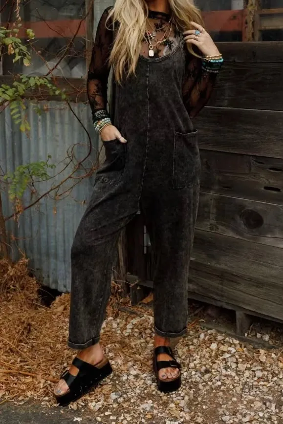 Washed Harem Jumpsuit