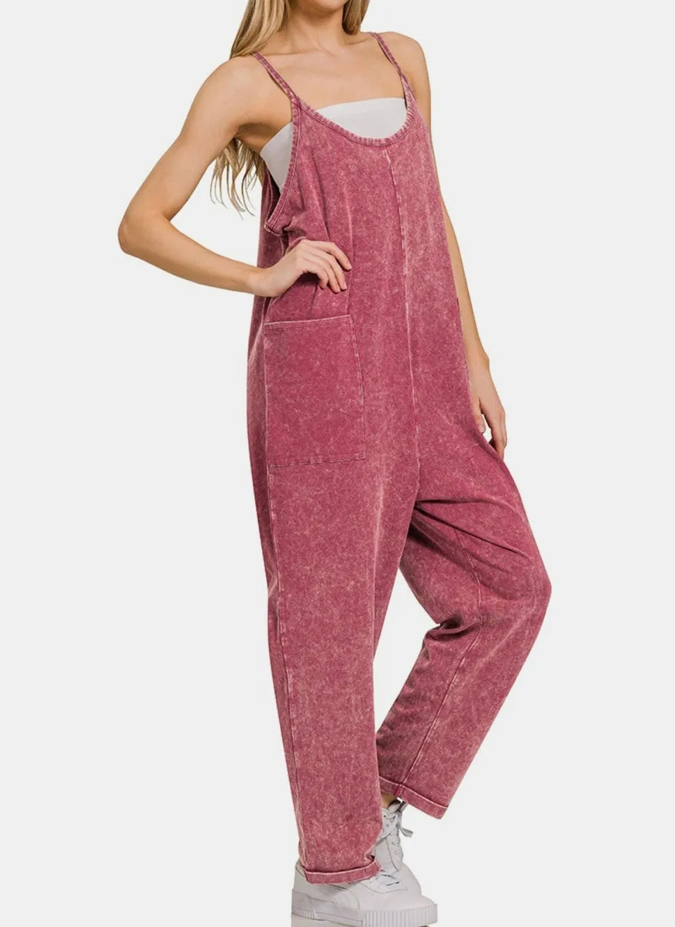 Washed Harem Jumpsuit