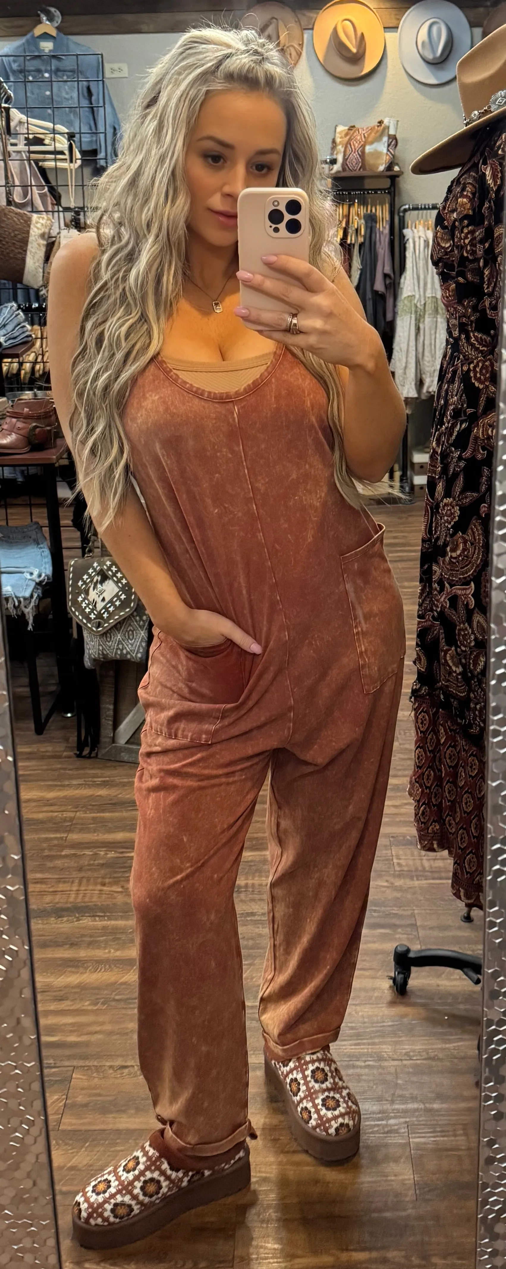 Washed Harem Jumpsuit