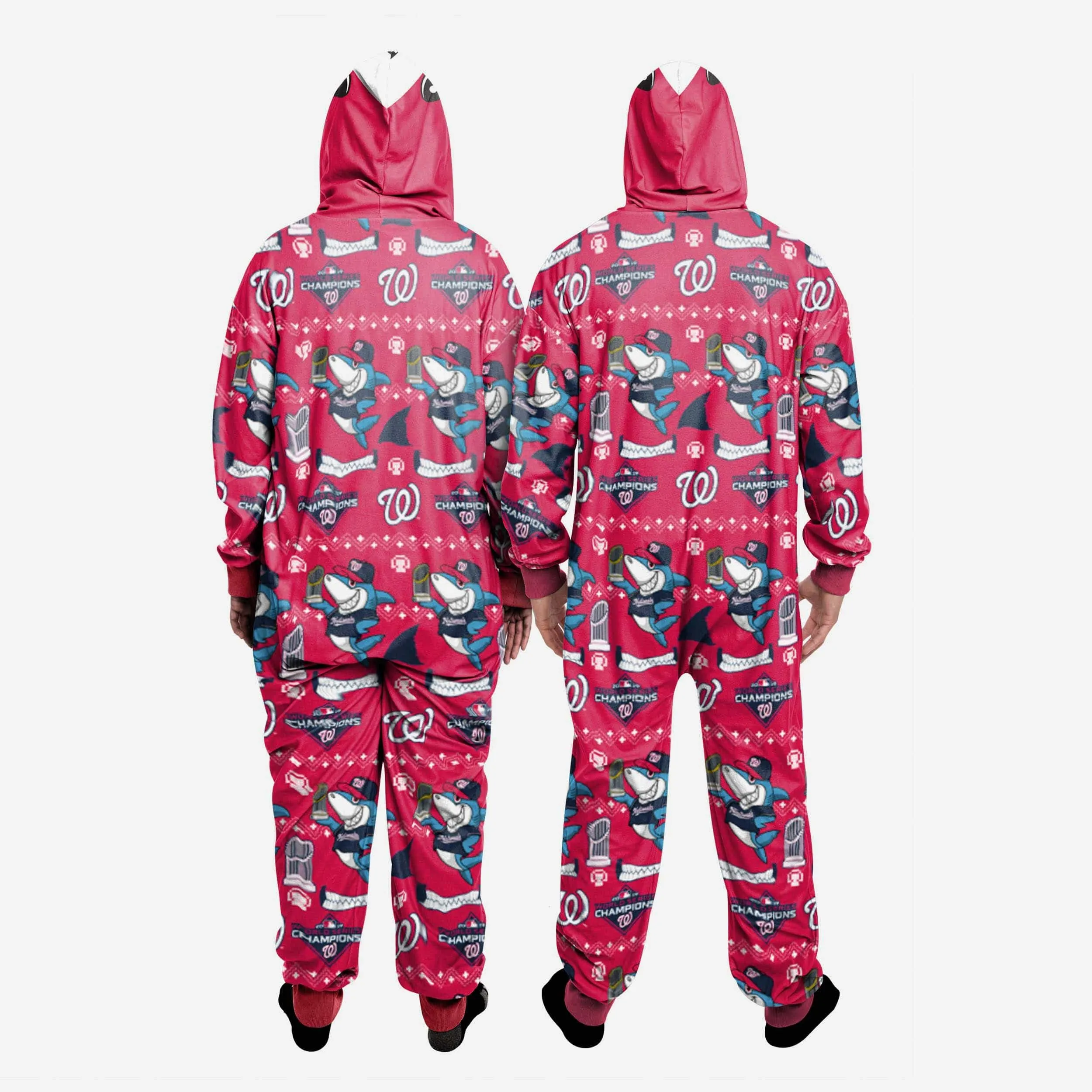 Washington Nationals 2019 World Series Champions One Piece Shark Pajamas