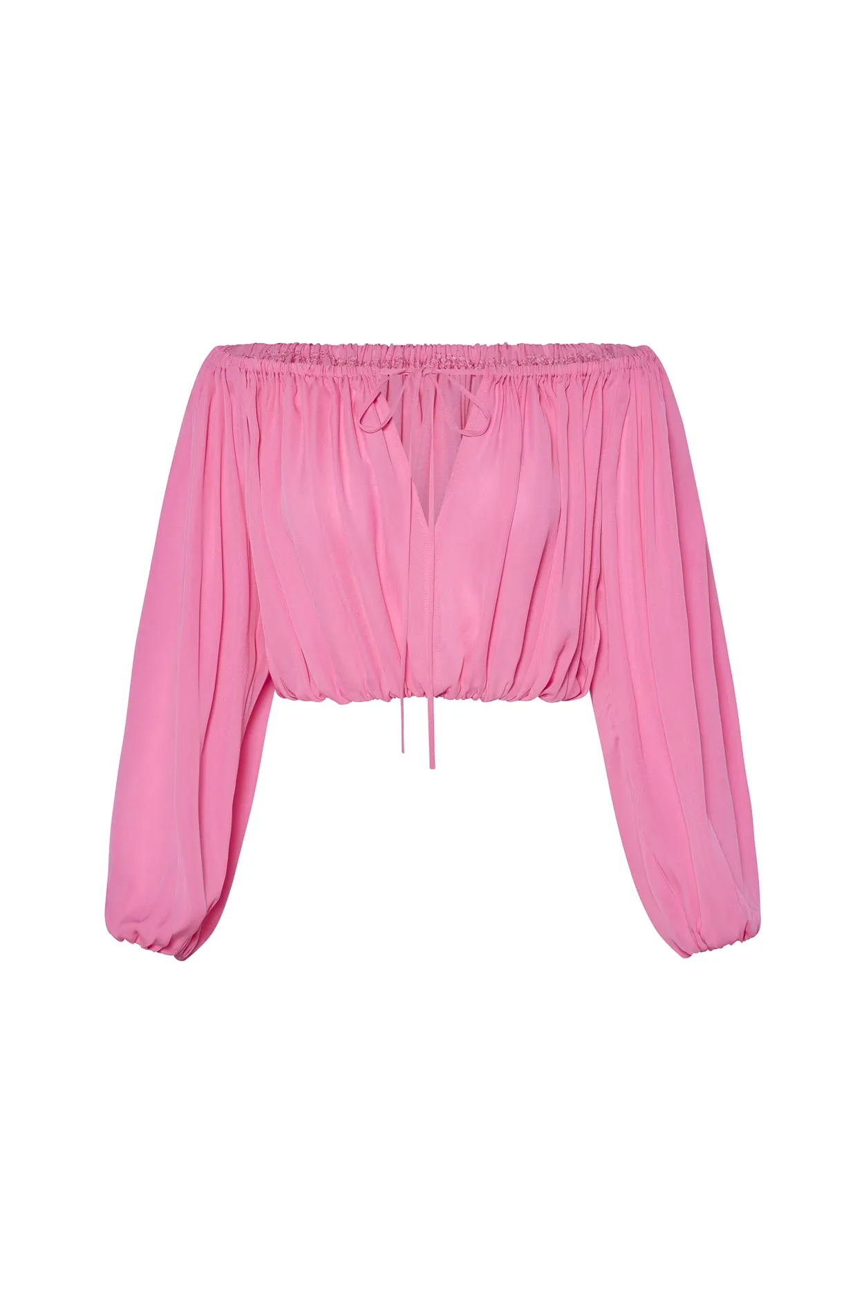 Watermelon Sheer Flow Blouse