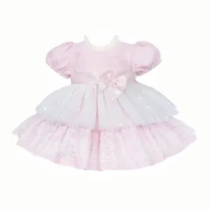 Wee Me Baby Girls Pink Tutu Puff Ball Heart Dress