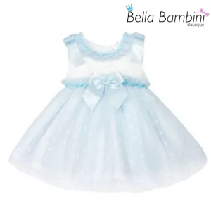 Wee Me Blue Tulle Mesh Dress