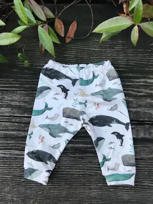 Whale Song Baby Pants