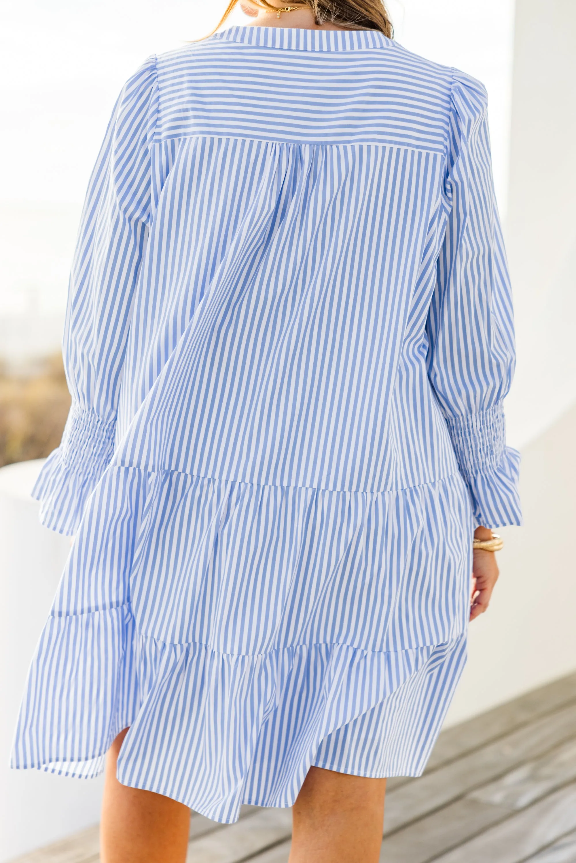 What You Know Dress, Blue