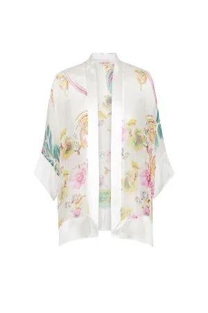 Whisper Silk Kimono - Long - White