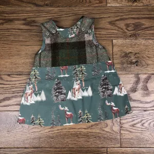 Winter night harris tweed topped dress