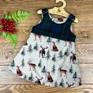 Winter woodland adventure harris tweed topped dress