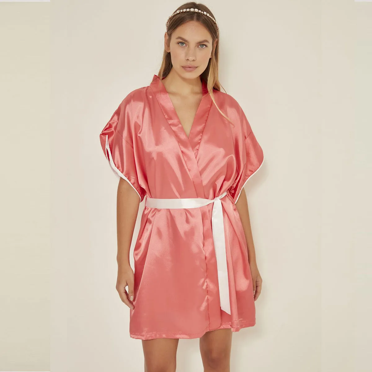 Women Satin Dressing Gown Elze Meldorf