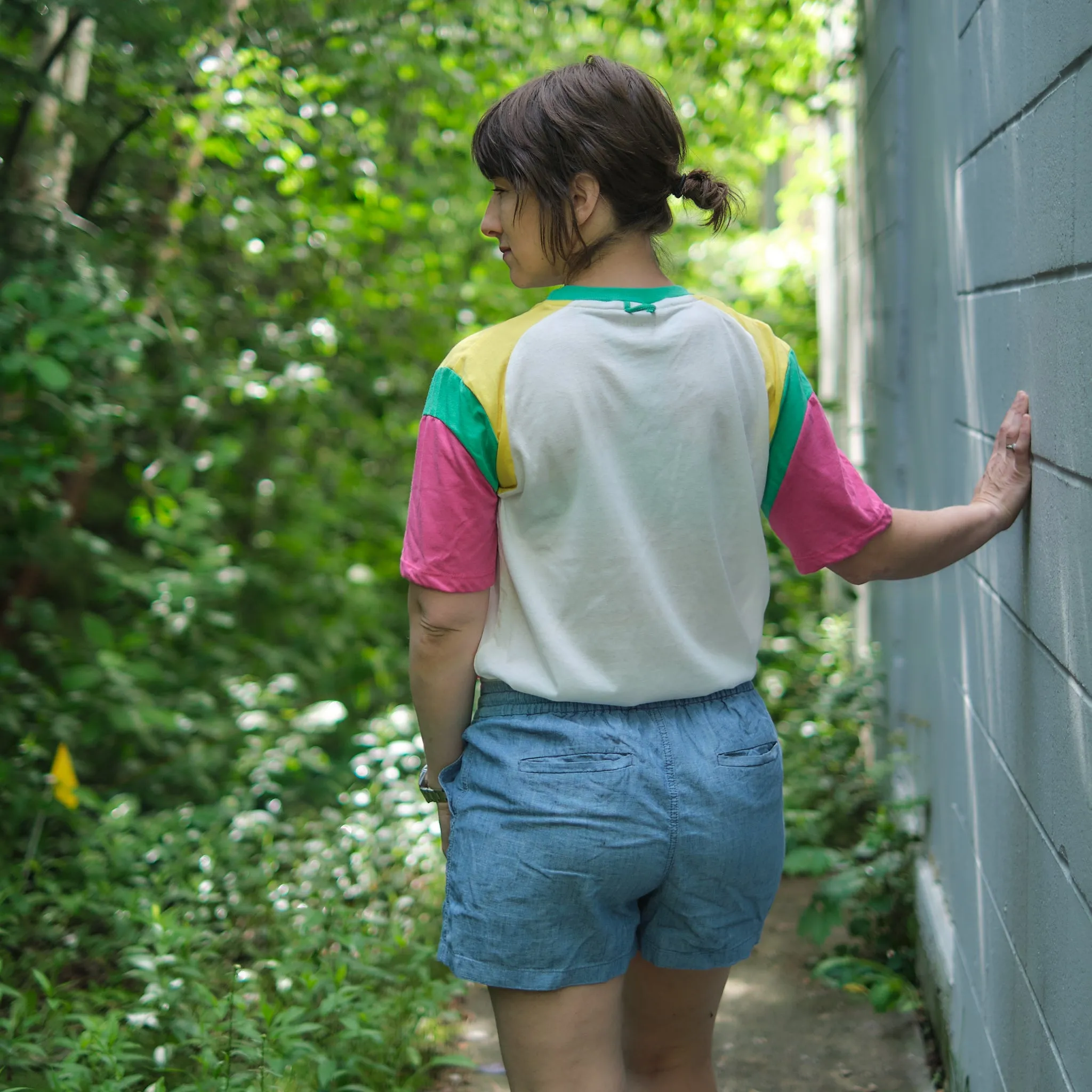 Women's Chevron Mountain Bike Raglan Tee - Final Sale