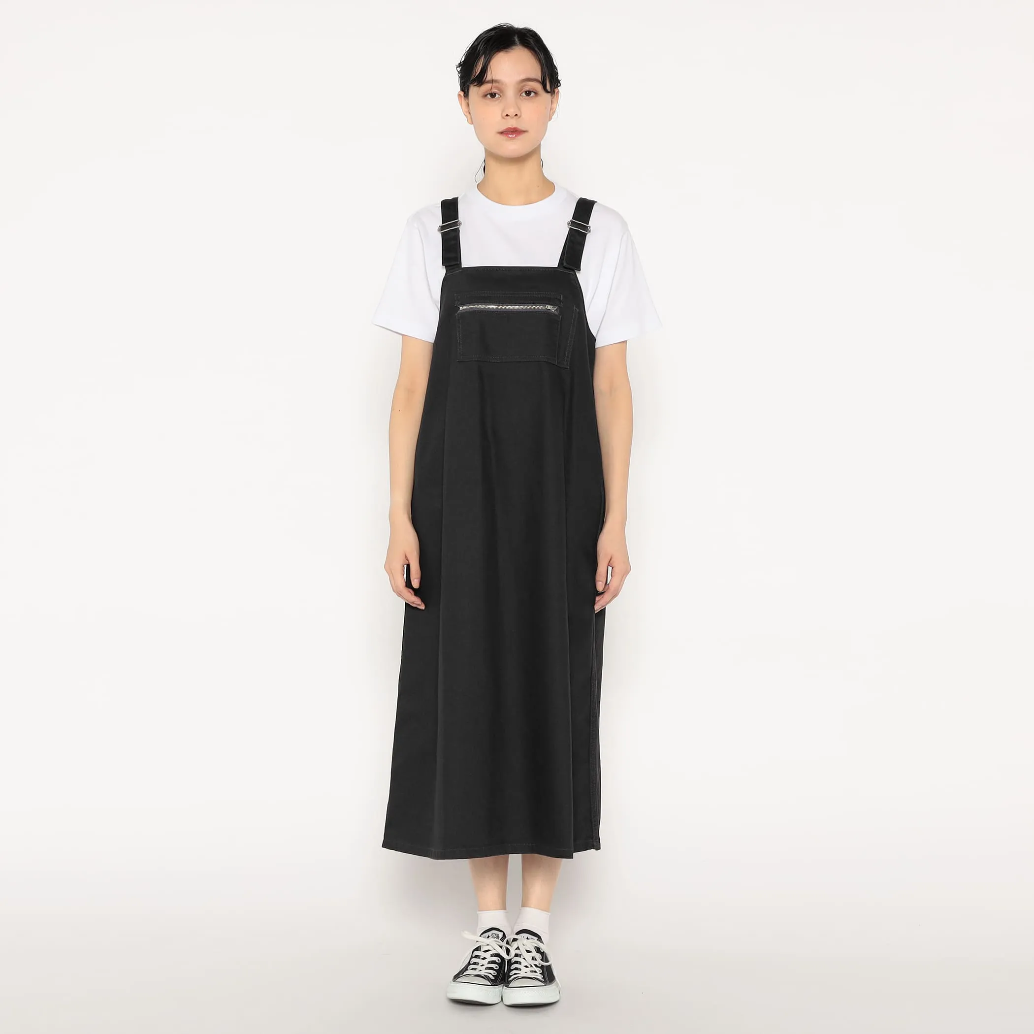 WOMEN'S COTTON DRILL OVERALLS SKIRT
