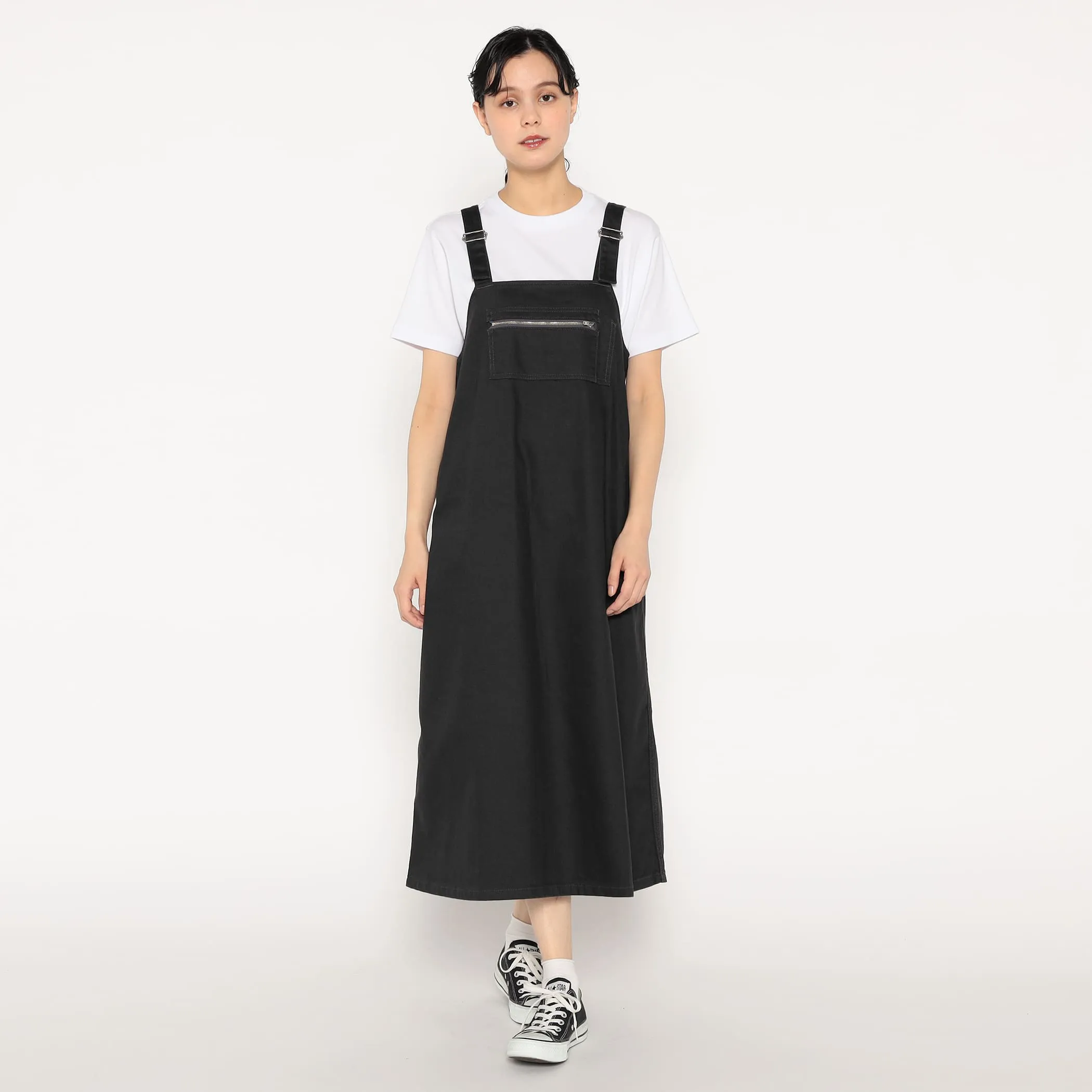 WOMEN'S COTTON DRILL OVERALLS SKIRT