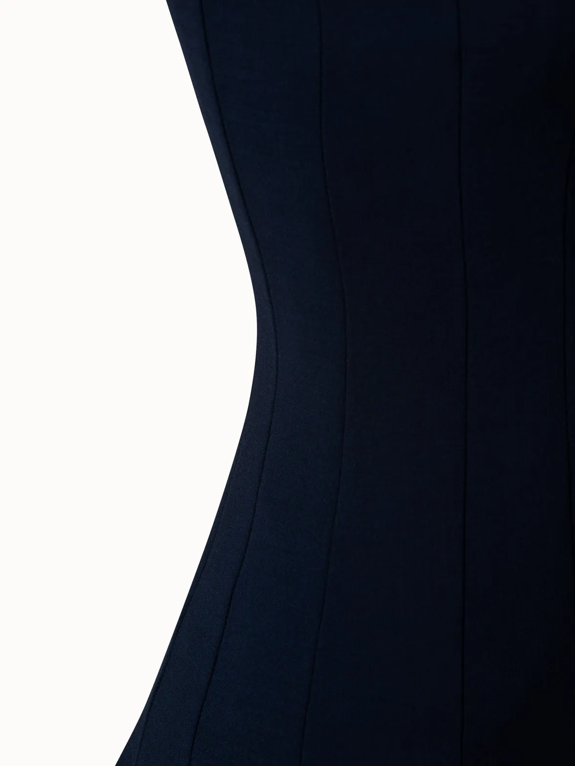 Wool Double-Face Dress with Skaters Pleats