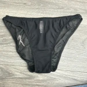 Y2K Vintage Victoria’s Secret sheer silk “Naughty” embroidered panty