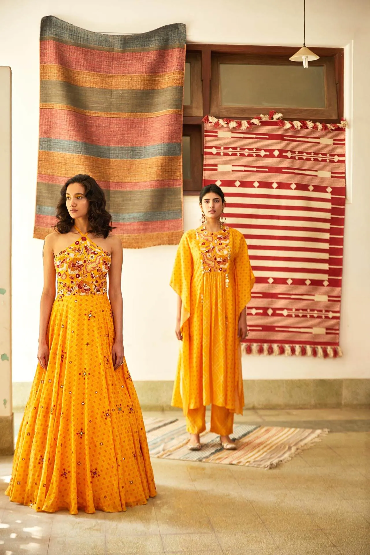 Yellow Halter Gown